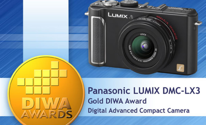  Panasonic LUMIX DMC-LX3 otrzymuje Złoty medal DIWA