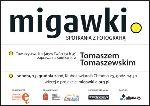 Spotkanie z Tomaszem Tomaszewskim w Klubokawiarni Chłodna 25