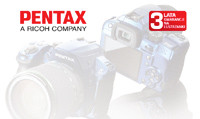Pentax - 3 lata gwarancji na lustrzanki