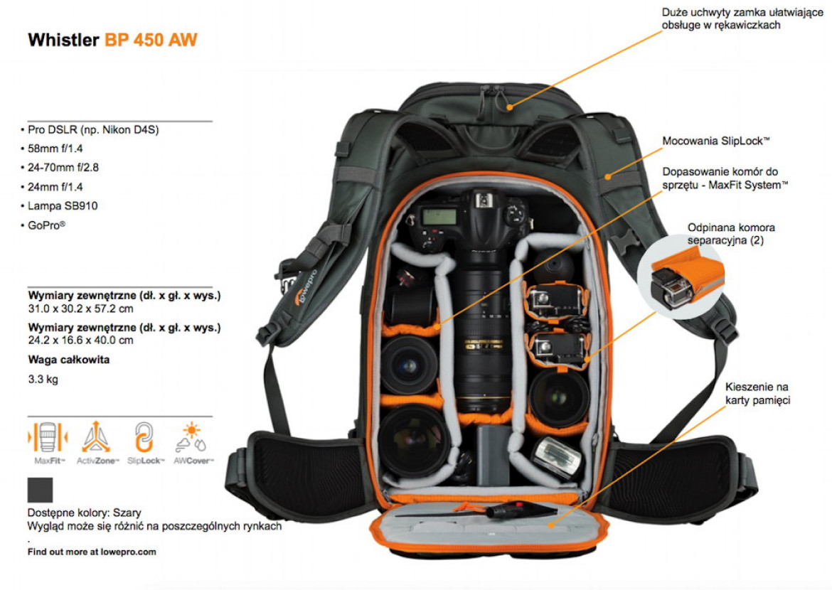 Lowepro Whistler BP 450 AW