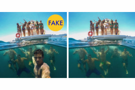To nie jest najlepsze "selfie" na świecie, połączenie dwóch zdjęć z Instagrama.