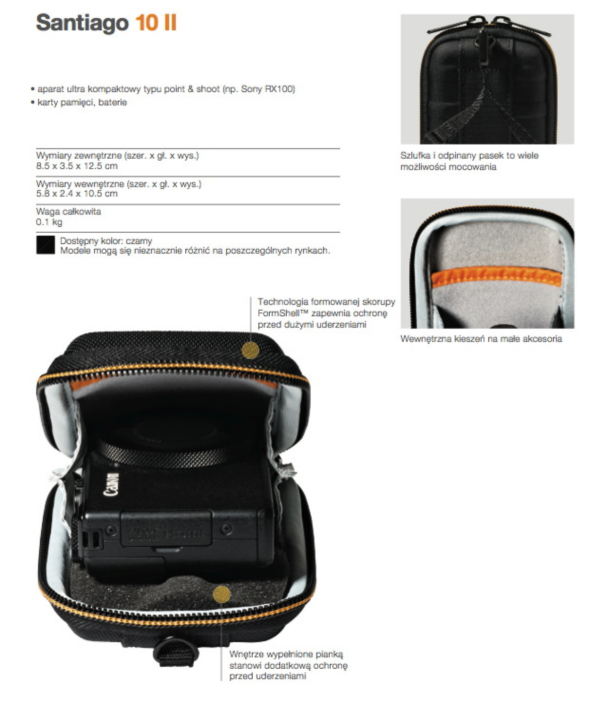 Lowepro Santiago 10 II