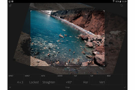 Adobe Lightroom Mobile - funkcja kadrowania zdjęć