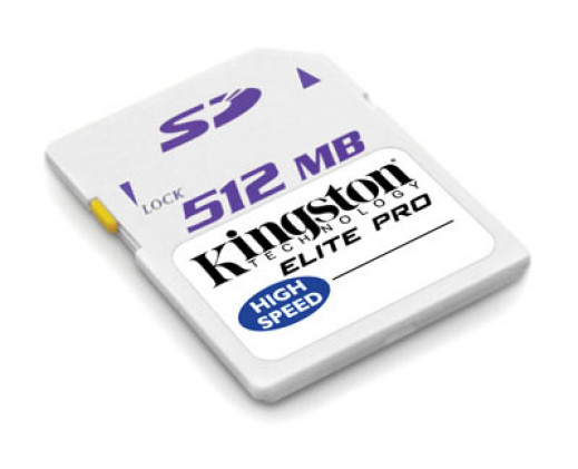 Kingston SD Elite Pro 512 MB i SD 1 GB
