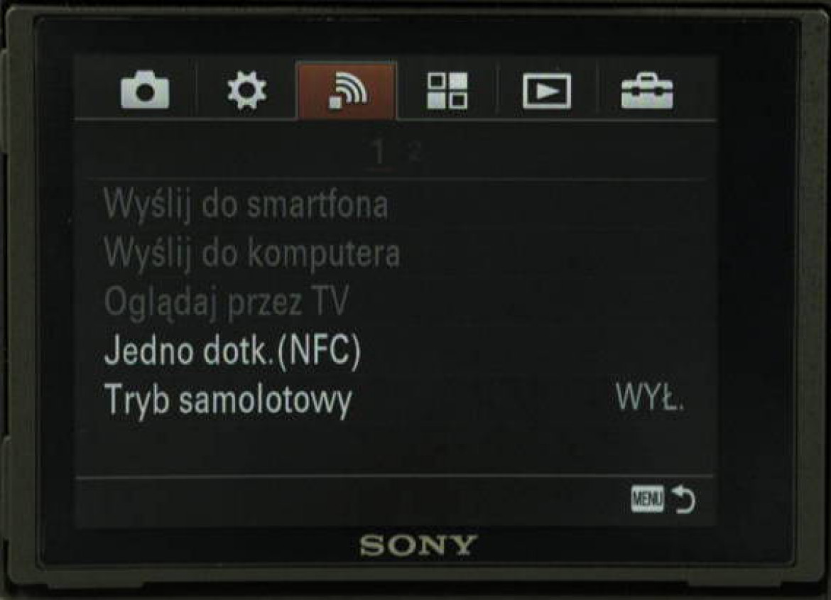 Sony A7R II - łączność bezprzewodowa
