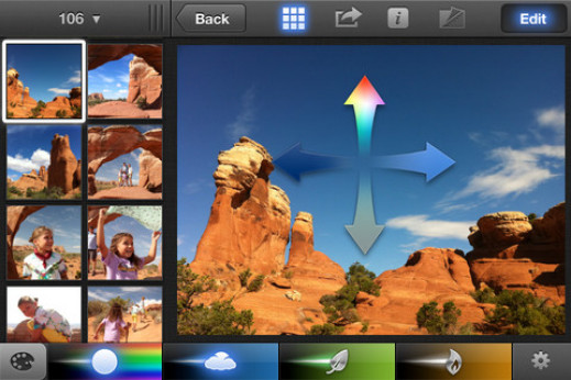 iPhoto 1.1 dla systemu iOS