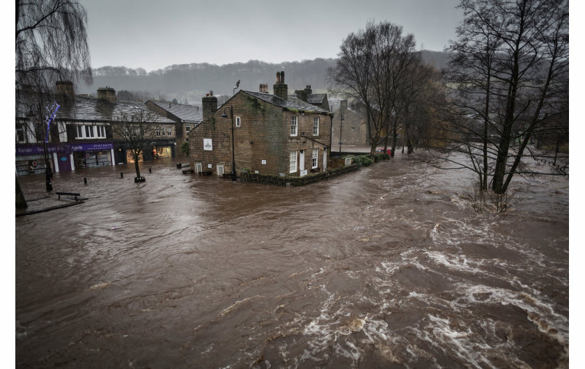 Powódź w Hebden Bridge, Yorkshire, Anglia 2015