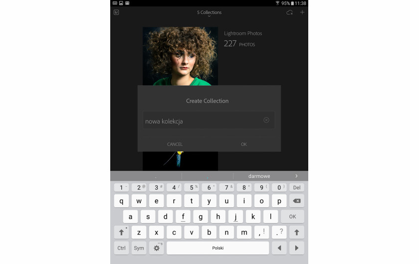 Adobe Lightroom Mobile - tworzenie folderu