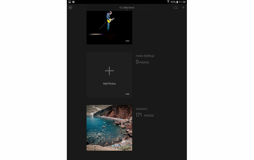 Adobe Lightroom Mobile - tworzenie folderu