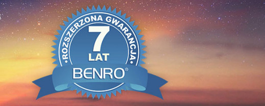 7 lat gwarancji Benro