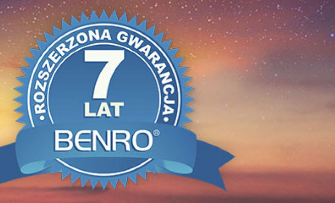  7 lat gwarancji Benro