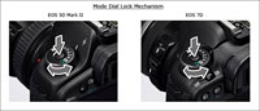 Blokada pokrętła wyboru trybu w EOS-ach 5D Mark II i 7D