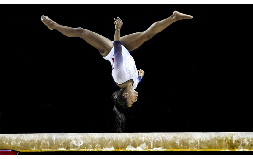 Specjalne wyróżnienie, Zwycięzca w kategorii Gimnastyka, Simone Biles at The Superstars of Gymnastics 2019, Marc Aspland, 2019