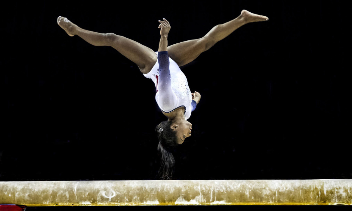 Specjalne wyróżnienie, Zwycięzca w kategorii "Gimnastyka", Simone Biles at The Superstars of Gymnastics 2019, Marc Aspland, 2019