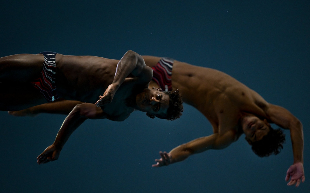 Fot. Wallace Woon, "Ballet From Above", 2. miejsce w kat. Swimming &amp; Diving / World Sports Photography Awards 2026