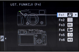 Fujifilm X-Pro2 - ustawienia przycisków funkcyjnych w menu aparatu