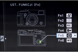 Fujifilm X-Pro2 - ustawienia przycisków funkcyjnych w menu aparatu