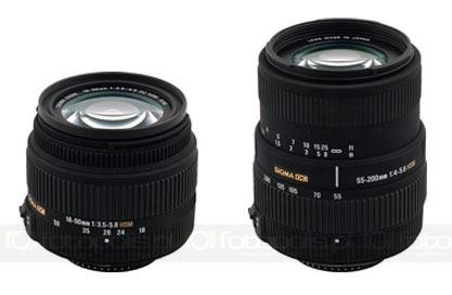 Standardowe zoomy Sigmy do Nikona D40/D40x