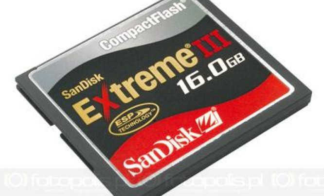  SanDisk Extreme III 12 GB oraz 16 GB CompactFlash - ekstremalnie