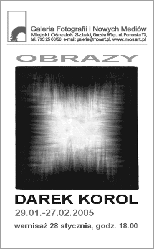 Dariusz Korol w Galerii Mostart