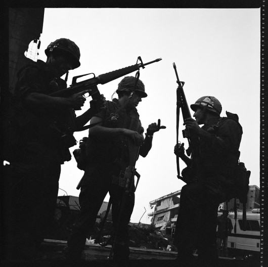 fot. Matthew Modine, z planu Full Metal Jacket, 1985-1986