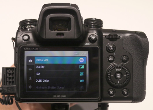 menu w Samsungu NX1