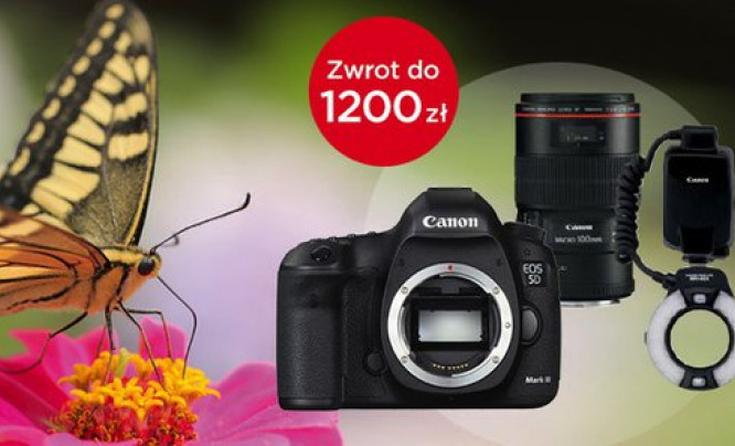 Cashback na aparat Canon EOS 5D Mark III i akcesoria - do 1200 zł zwrotu