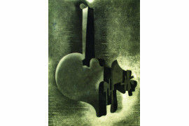 Karol Hiller, bez tytułu, kompozycja heliograficzna XXV, 1938, 40x30cm, z kolekcji Dariusza Bieńkowskiego