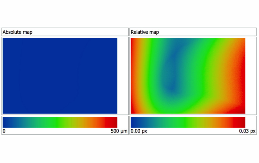Schemat aberracji dla obiektywu Fujinon 18,5 mm f/2.8 SUPER EBC