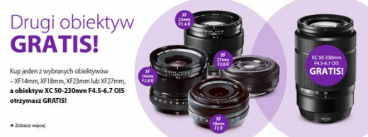 Promocja Fujifilm - Fujinon XC 50-230 mm za złotówkę przy zakupie jednego z czterech innych obiektywów