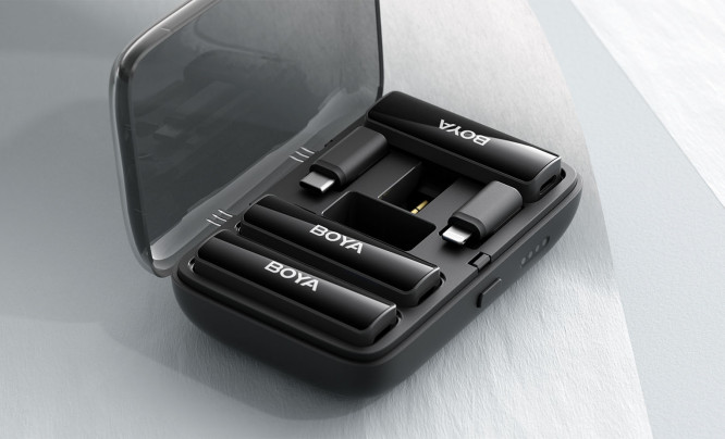 Boya Link - miniaturowe, niedrogie mikrofony bezprzewodowe do aparatów i smartfonów jednocześnie
