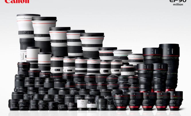 90 milionów obiektywów Canon EF