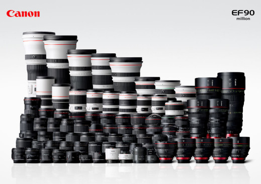 90 milionów obiektywów Canon EF