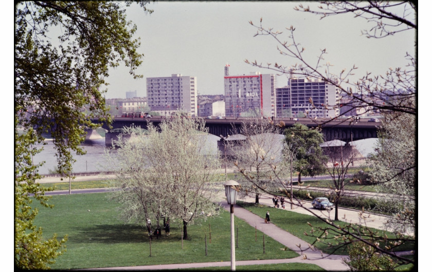 fot. John Reps / Cornell University Library, Widok na most Śląsko-Dąbrowski