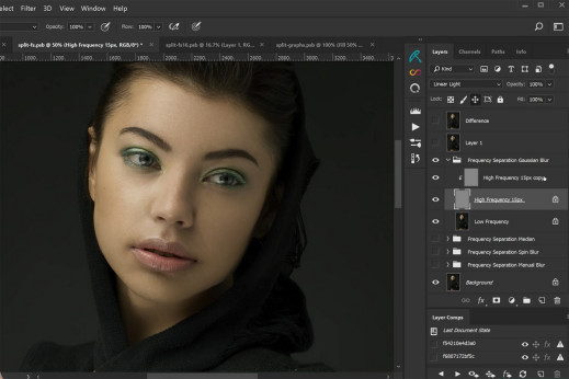 Separacja częstotliwości w Adobe Photoshop - wszystko, co musisz wiedzieć