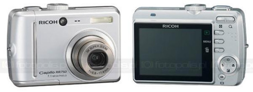 Ricoh Caplio RR750 - mały upgrade