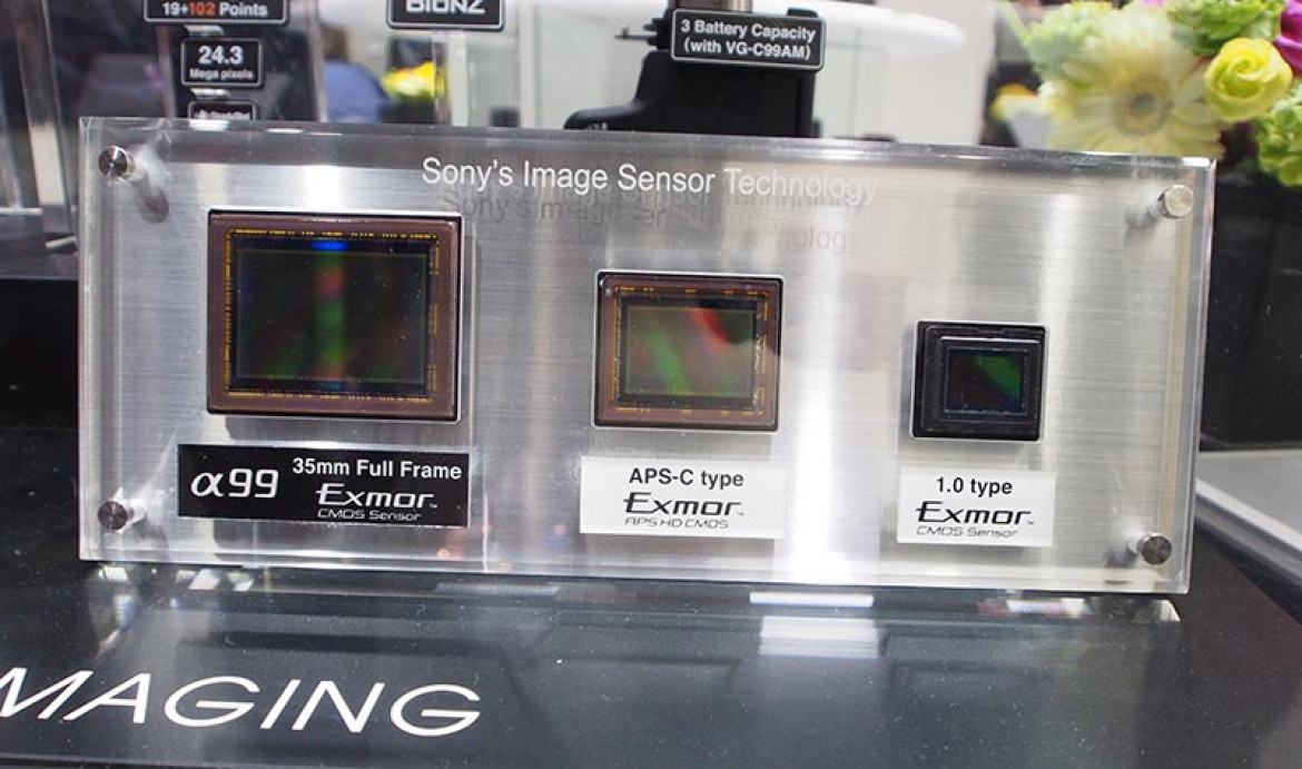 porównanie trzech wielkości matryc używanych obecnie w zaawansowanych aparatach Sony