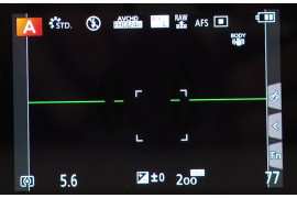 Informacje wyświetlane na ekranie LCD aparatu Panasonic GX8