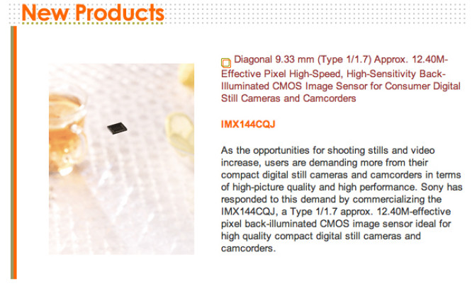 Nowy sensor CMOS BSI od Sony