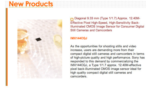 Nowy sensor CMOS BSI od Sony