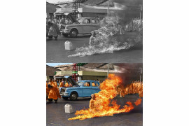 Thich Quang Duc’s self-immolation, 1963. Źródło: http://www.webburgr.com