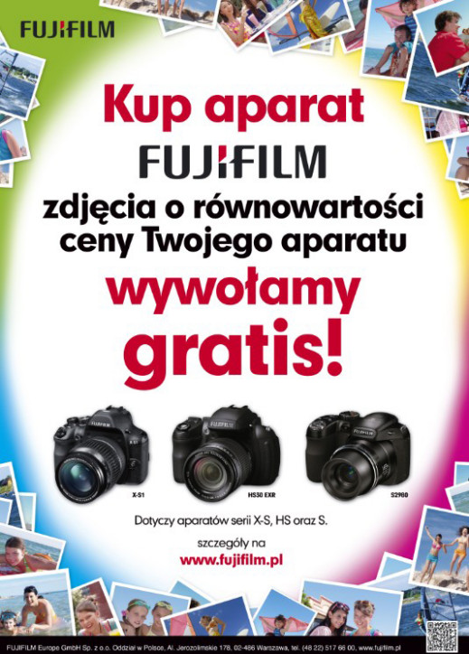 Promocja Fujifilm - kup aparat, a odbitki otrzymasz gratis