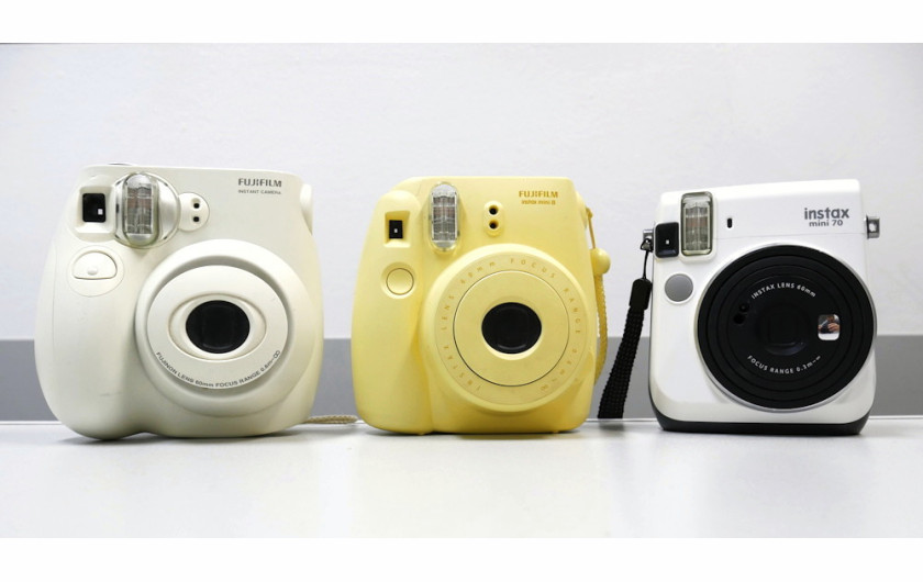 Od lewej: Instax Mini 7s, Instax Mini 8, Instax Mini 70