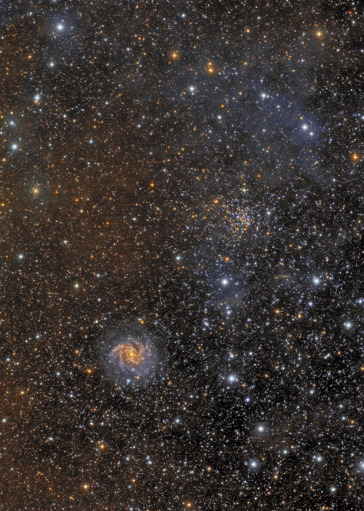 fot. César Blanco, "Fireworks Galaxy NGC 6939 - SN 2017 EAW", 3. miejsce w kategorii Galaxies / Insight Astronomy Photographer of the Year 2018