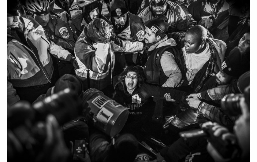 Andres Kudacki (Freelance), III miejsce w kategorii Domestic News Picture Story | Protesty po inauguracji Donalda Trumpa na prezydenta USA.  