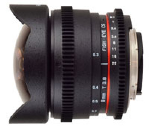 Samyang 8mm T3.8 Fish-eye CS - rybie-oko dla filmowców