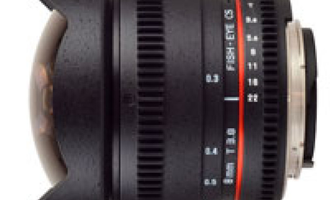 Samyang 8mm T3.8 Fish-eye CS - rybie-oko dla filmowców