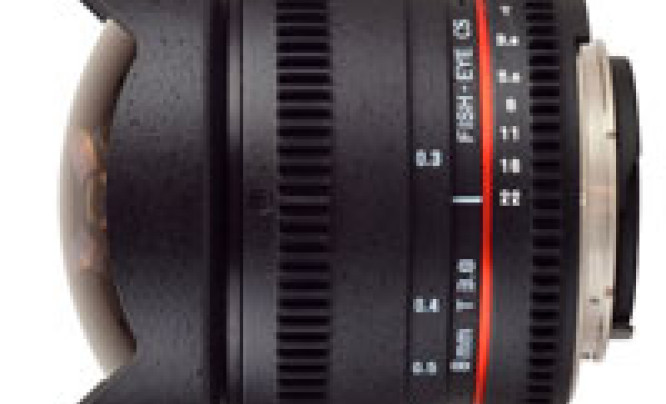  Samyang 8mm T3.8 Fish-eye CS - rybie-oko dla filmowców