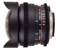 Samyang 8mm T3.8 Fish-eye CS - rybie-oko dla filmowców