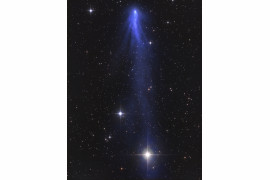 fot. Gerald Rhemann, "Comet C/2016 R2 Panstarrs the blue carbon monoxide comet", 3. miejsce w kategorii Planets, Comets and Asteroids / Insight Astronomy Photographer of the Year 2018